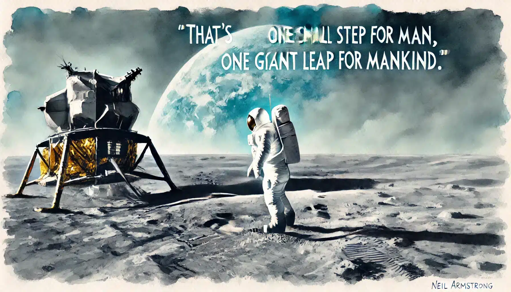 A famosa frase de Armstrong