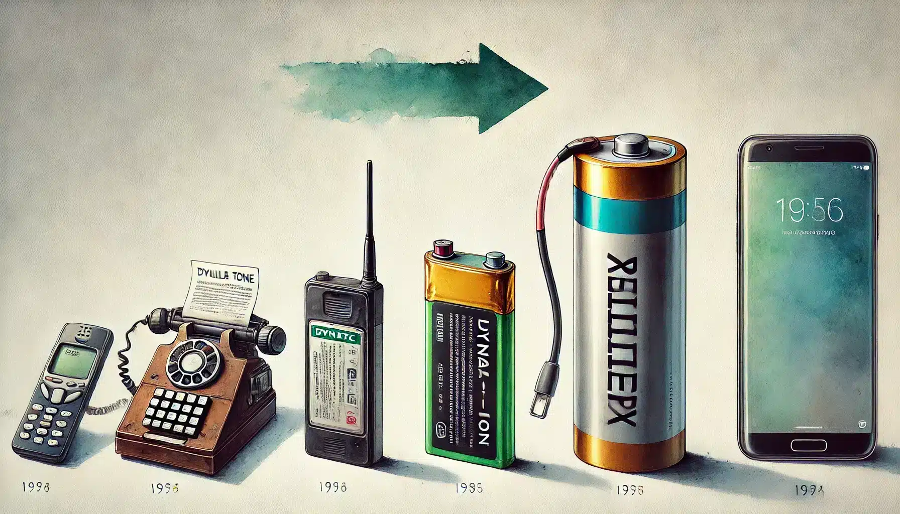 Evolução da bateria