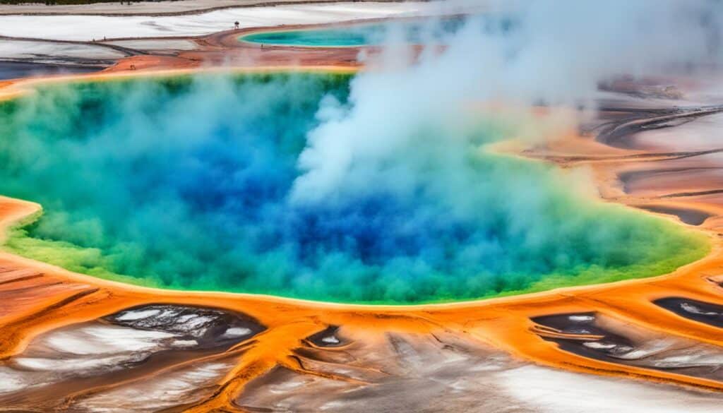Geologia impressionante de Yellowstone