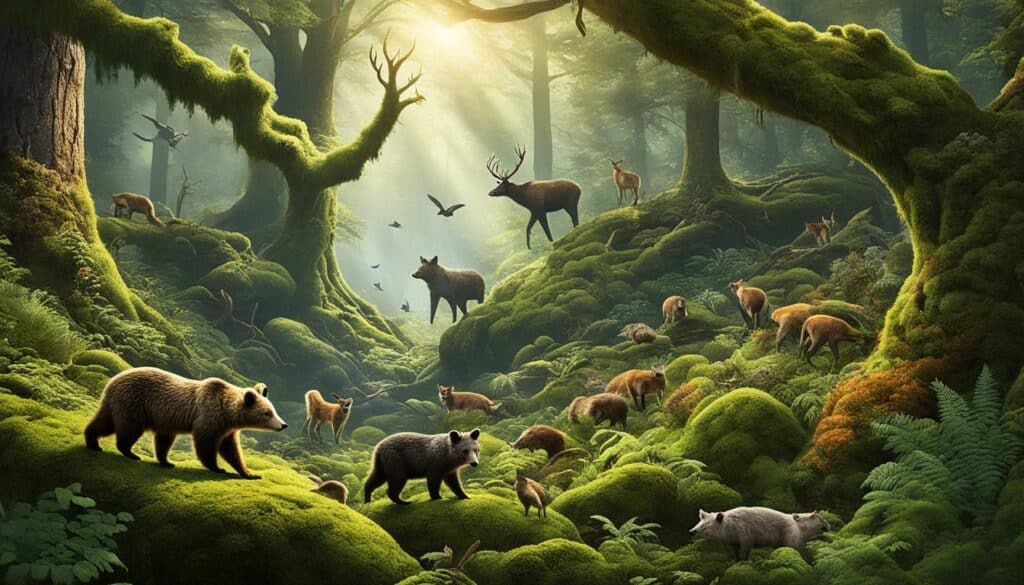 fauna da floresta negra