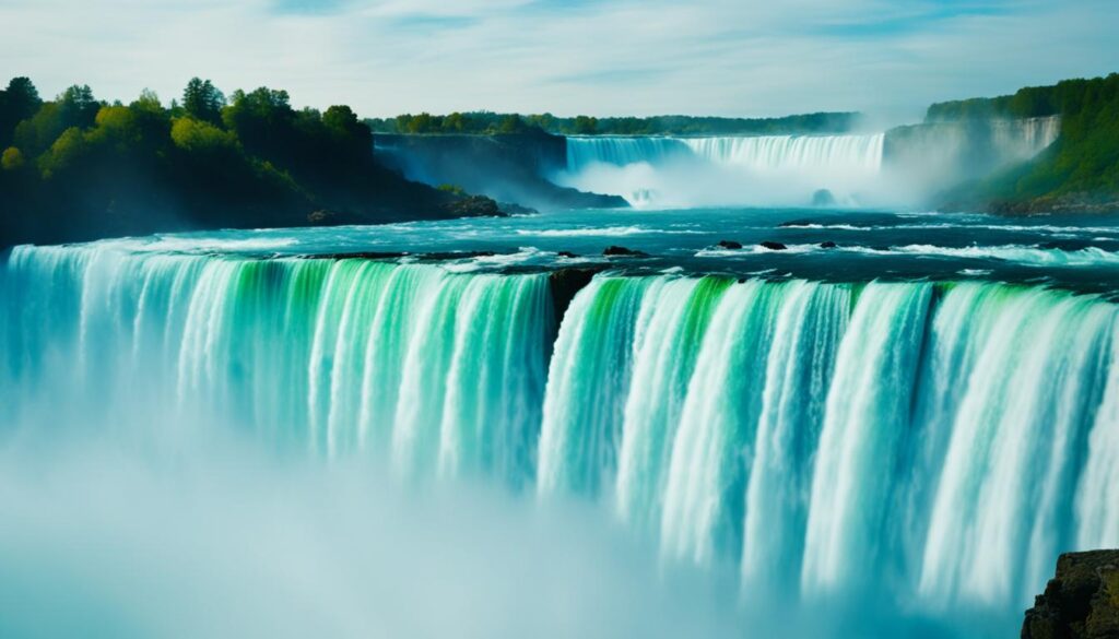 volume das cataratas do Niágara