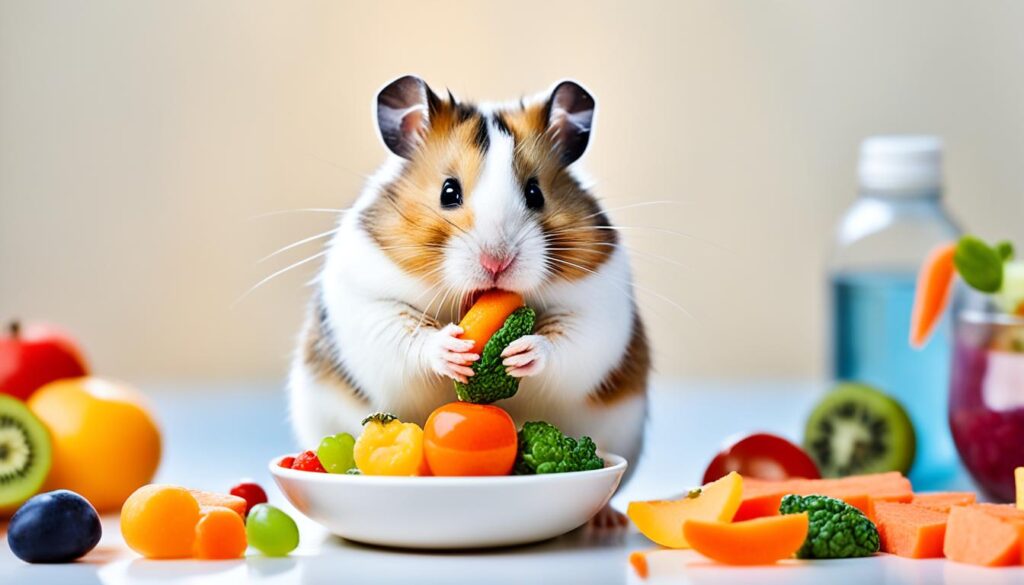 alimentação de hamsters