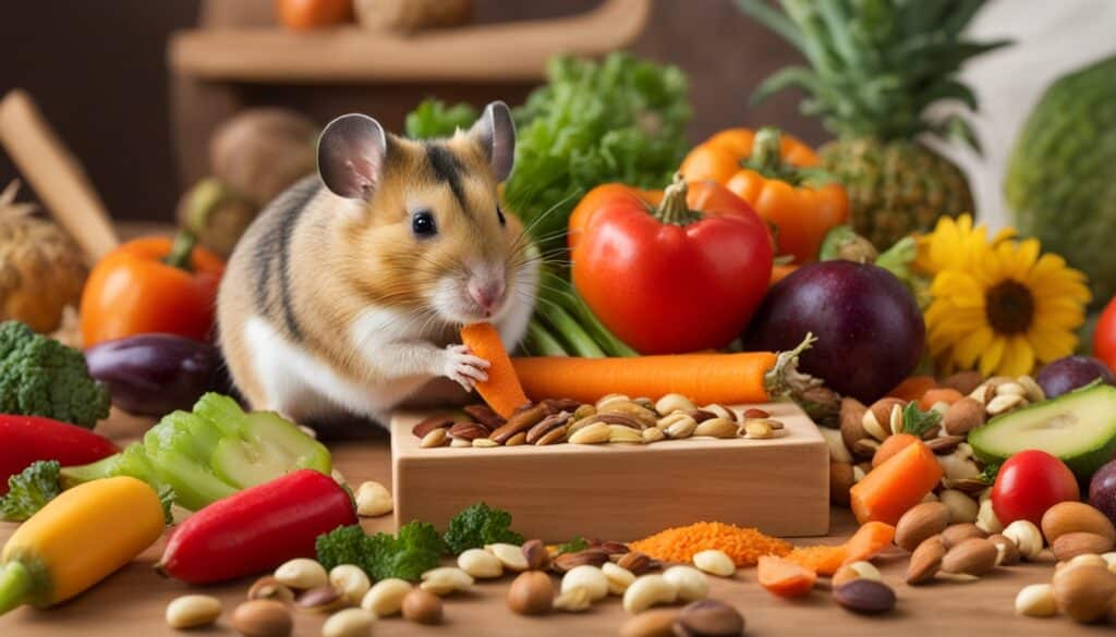 alimentos para hamsters roerem