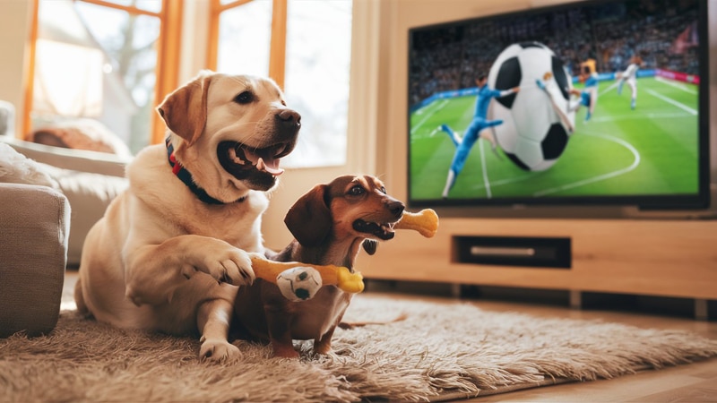 Cachorros e a Televisão