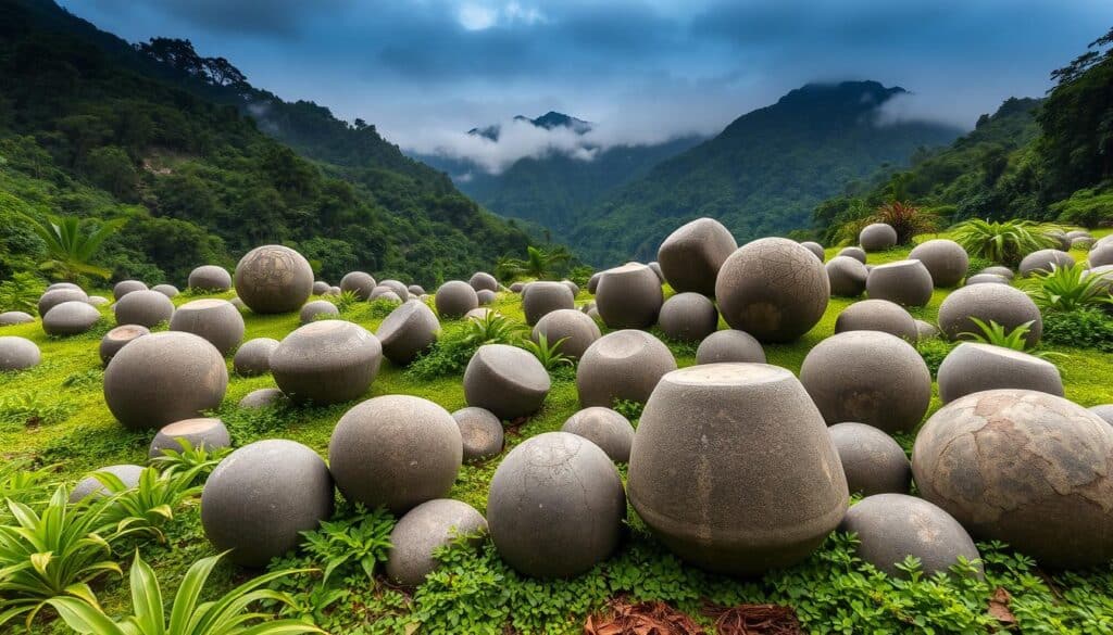 esferas de pedra da Costa Rica