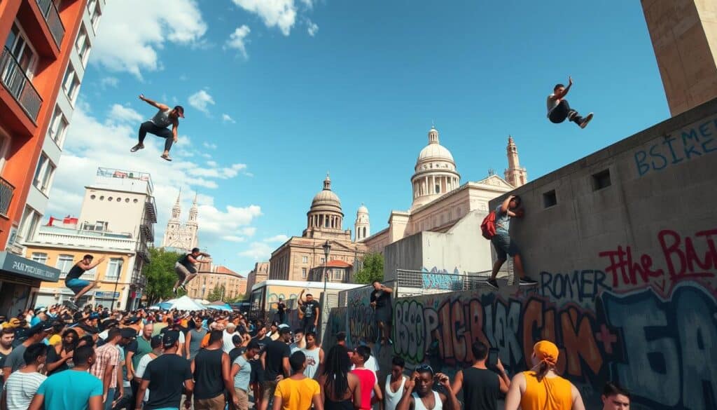 popularização do parkour