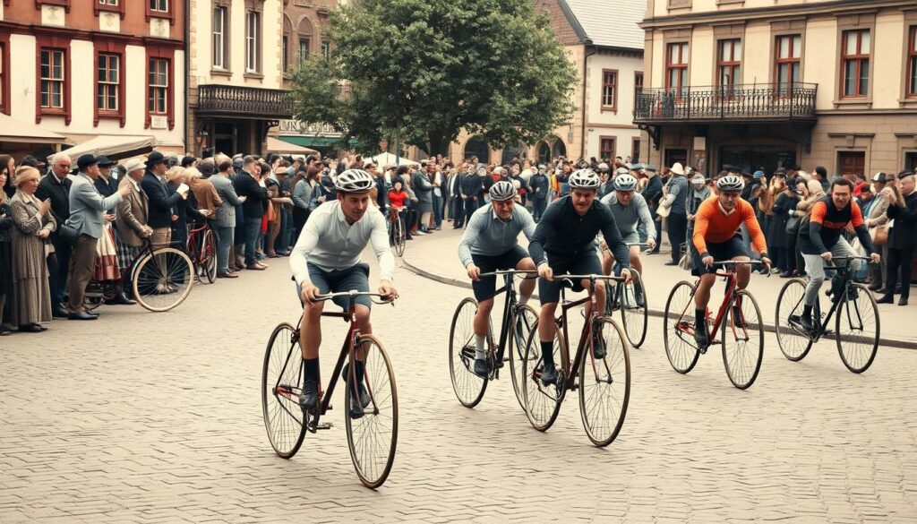 primeiras competições de ciclismo