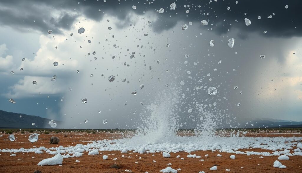 chuva de granizo