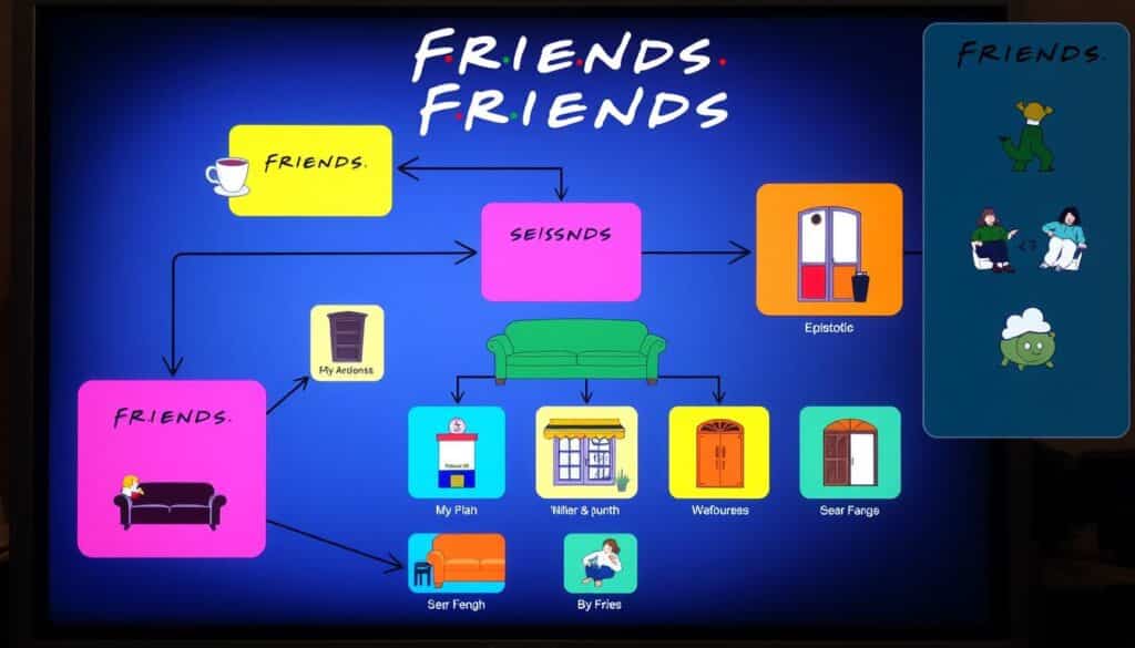 estrutura Friends série