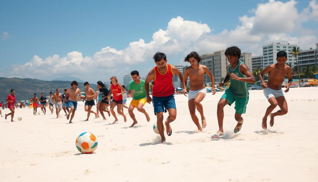 evolução do futebol de areia